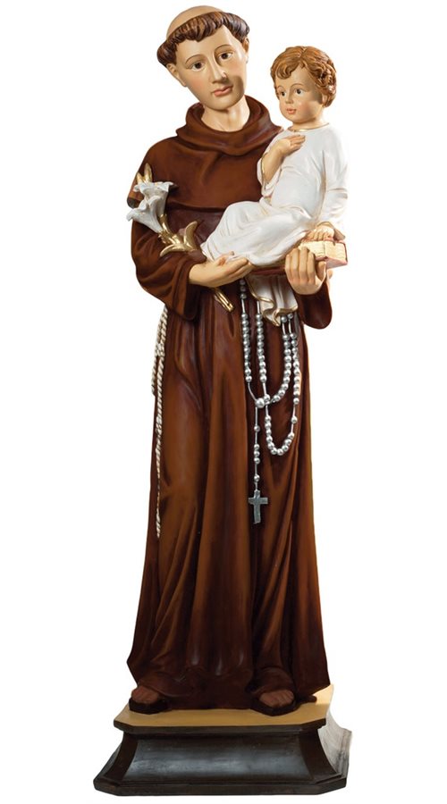 "St. Anthony" Resin Statue, 8"