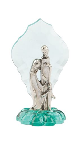 'Holy Family'' S-F Metal Statuette, 2¼"