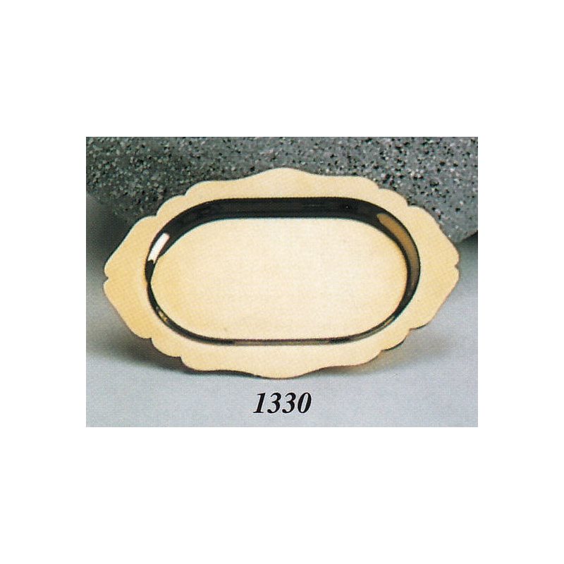 Goldplated Communion Paten, 8.25" x 5 5 / 8" (21 x 15 cm)