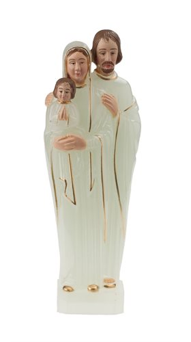 'Holy Family'' Luminous Plastic Statue, 6"