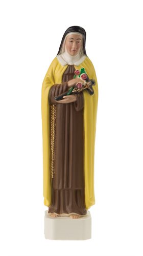 'St. Theresa'' Coloured Plastic Statue, 6"