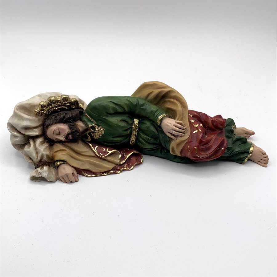 Resin Statue Saint Joseph sleeping, 10 1 / 4" (26 cm)