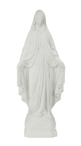 'OLG'' White Vinyl Outdoor Statue, 24"