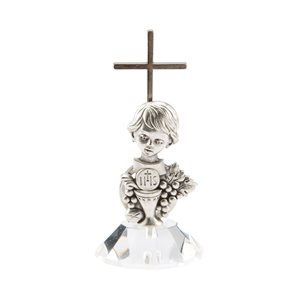 Statuette 1ère Communion pour garçon, 4,4 sur 9,5 cm