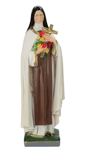 'St. Theresa'' Coloured Plaster Statue, 24"