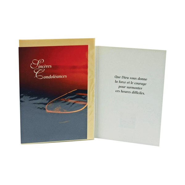 Sympathy Cards, French / ea