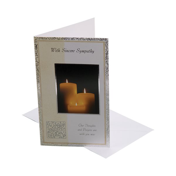 Sympathy Cards w / Env., 4¼ x 7½", English / ea