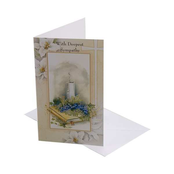 Sympathy Cards w / Env., 4¼ x 7½", English / ea