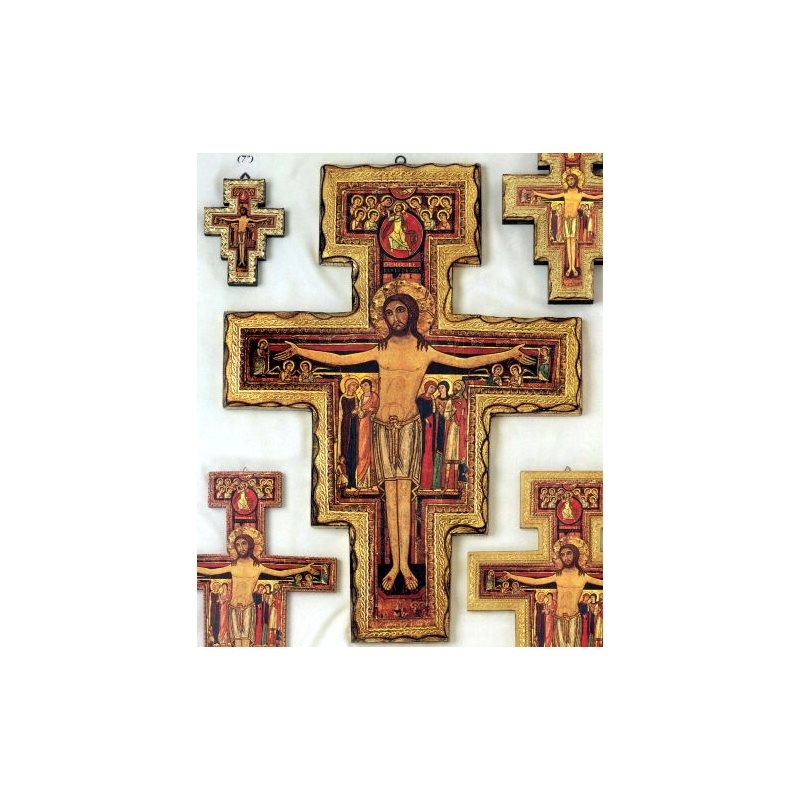 Croix Saint Damien 36" (91.5 cm) en bois