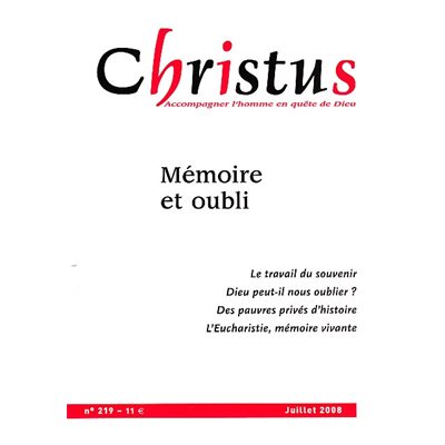 Christus #219 - Mémoire et Oubli