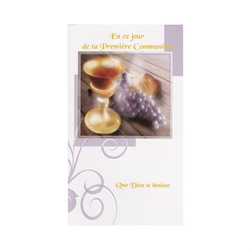 1st Communion Cards w / Env., 7", French