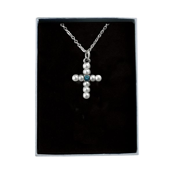 December Birthstone Pendant with Chain, 18"