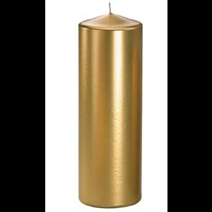 3" x 9" Pillar Candle Metallic SILVER / un