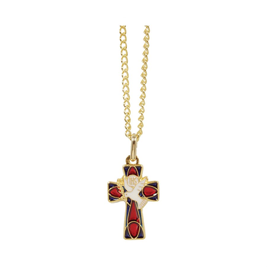 Boxed Confirmation Pendant, G-F Cross, 18"