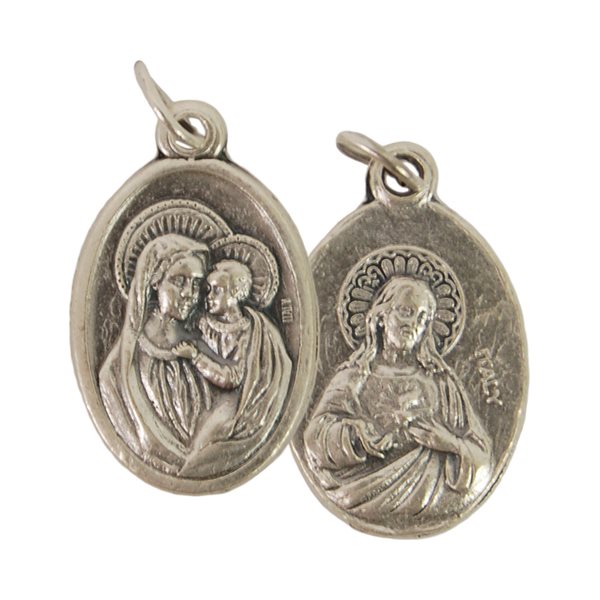 ''Good Counsel & SHoJ'' Oxidized Medal / ea