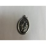 Holy Trinity Oxidized Medal,  7 / 8" (22mm)  /  ea