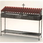 Luminaire en fer forgé, 38" Ht x 56" Large x 13.5" Profond