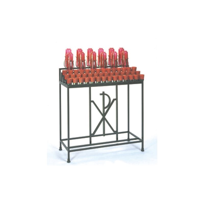 Wrought Iron Votive Light Stand, 40" Ht. x 36" W. x 14" D.