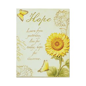"Hope" Polyresin Frame 8'' x 10'', English