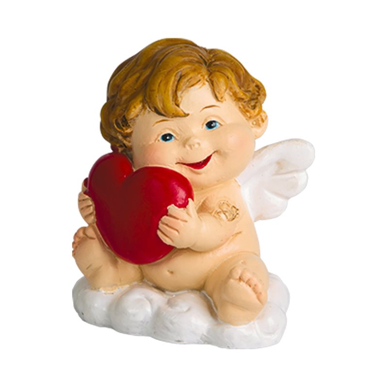 Red hand painted Angel, small bag, 2''