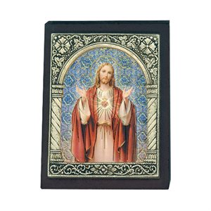 "SH of Jesus" Wooden Frame, S-E Picture, 2¾"