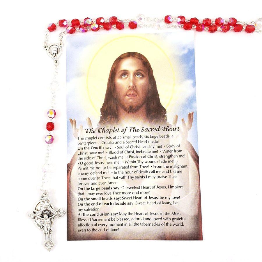 Sacred Heart Rosary with prayer