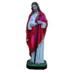 Statue ext. Bon Pasteur 32" (80 cm) en FDV Couleur