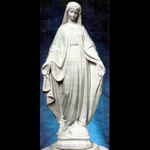 Statue ext. Immaculée Conception 24" (61 cm) en ciment blanc