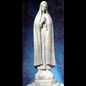 Statue ext. N.D. Fatima 24" (61 cm) en ciment blanc