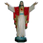 Statue ext. Sacré-Coeur de Montmartre 79" (200 cm) en FDV Co