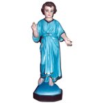 Infant Jesus Color Fiberglass Outdoor Statue, 39.5" (100 cm)