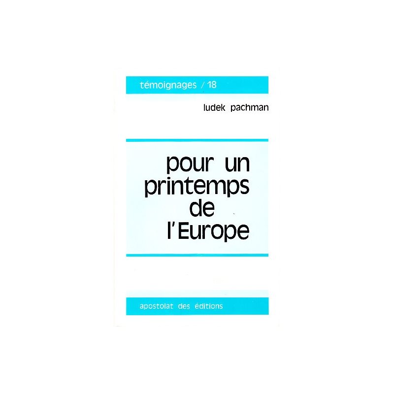 Pour un printemps de l'Europe