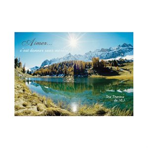 "Aimer" Spiritual Cards + env., 4 x 6", French / ea