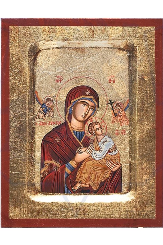 Icon Madonna & Child 4" x 6" (11 x 15 cm) Gold leaf