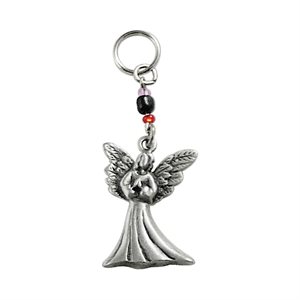 "Guardian Angel" S-P Key Ring Charm, 5 cm