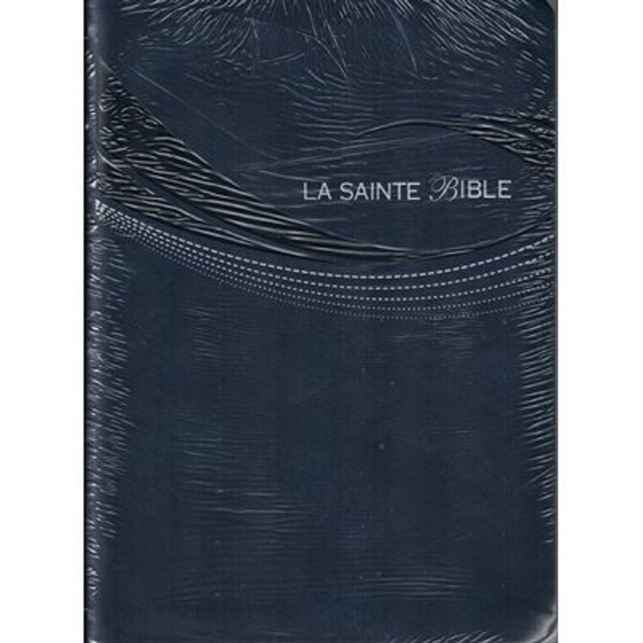 Bible Louis Segond 1910 Gros Caractère, Similicuir Marine