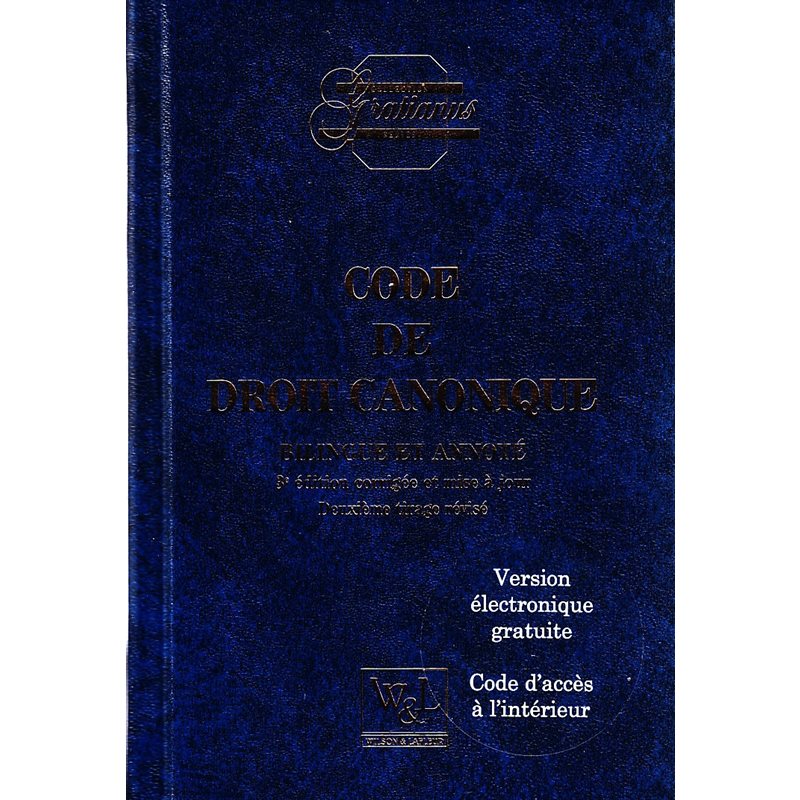 Code de droit canonique bilingue et annoté (French Book)