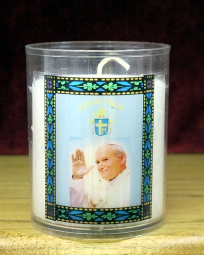 Veilleuse Pape Jean-Paul II 24hrs / un