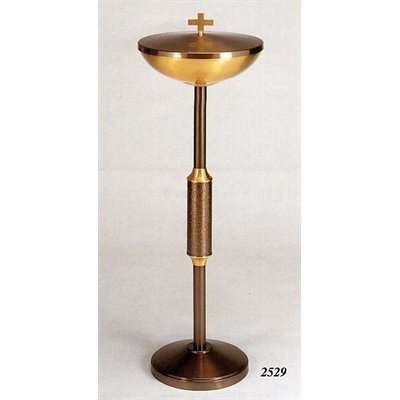 Baptismal Fonts, 44.5" (113 cm) Ht., 15.75" (40 cm) Diam.