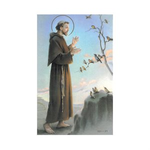 Image plast. et prière «St-François», 5,4 x 8,6 cm, Français