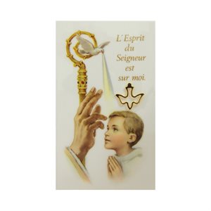 Confirmation Picture for Boy, 2¾" x 4½", French / ea