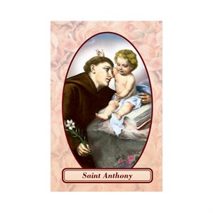 'St. Anthony'' Laminated Card, relic, English / ea