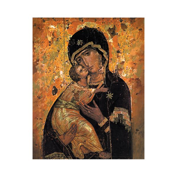 Image icône « Vierge Vladimir », coul., 20,3 x 25,4 cm / un