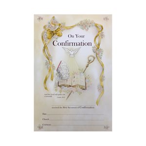 Confirmation Certificate, English / ea