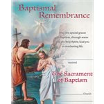 Baptism certificat for adult, E