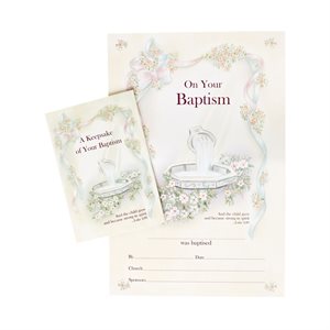 Baptism Certificate & Keepsake Album, E