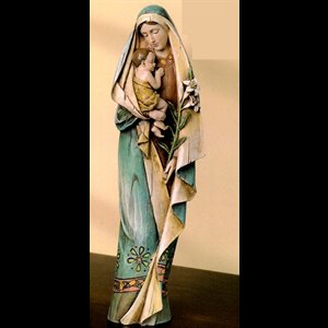 Madonna with Child Resin Statue 12.5" (31 cm)