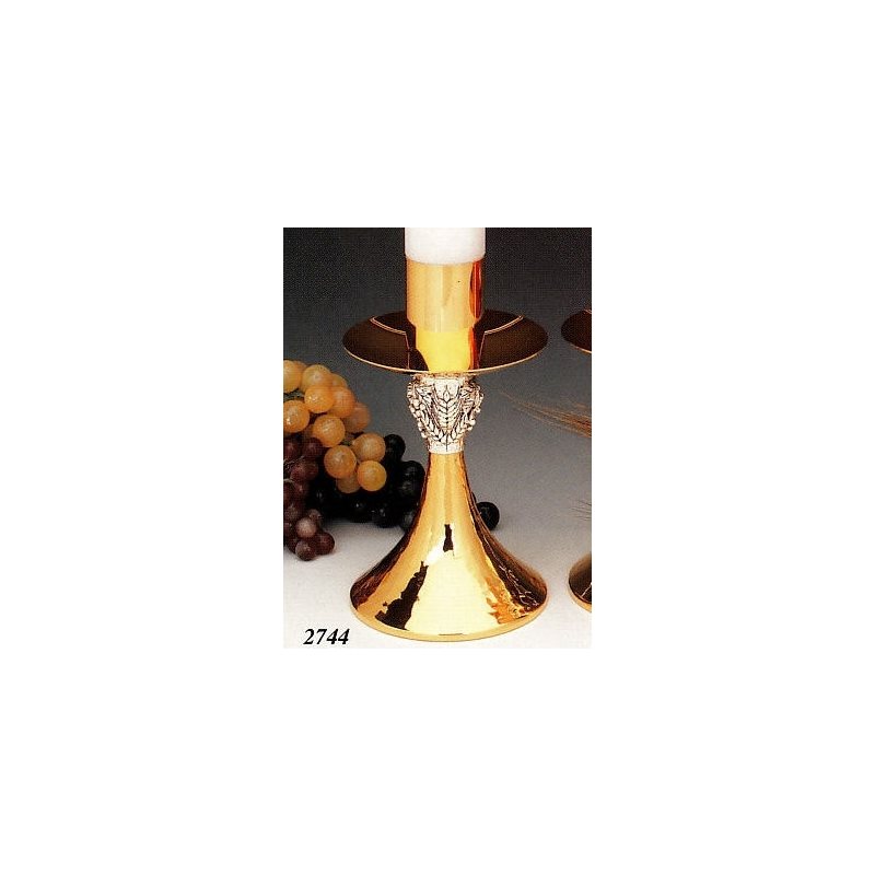 Altar Candlestick, 9" (23 cm) Ht.