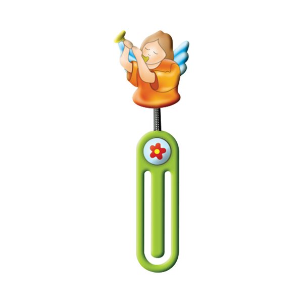 'Angel with Horn'' Bookmark, Bilingual