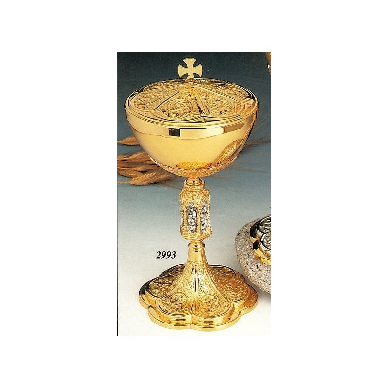 Goldplated Ciborium 11 5 / 8" (29.5 cm) Ht., 5.5" (14 cm) Diam